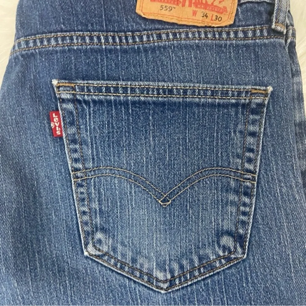 Vintage Levi’s 559™️ Strauss Denim Jeans Men’s Stretch Relaxed Straight 34/30 - Picture 8 of 13